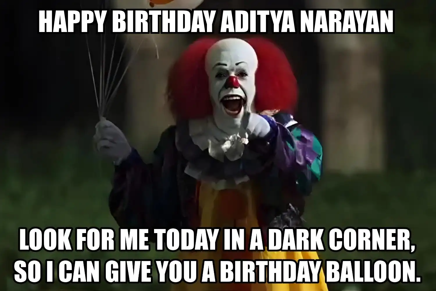 Happy Birthday Aditya narayan I Can Give You A Balloon Meme